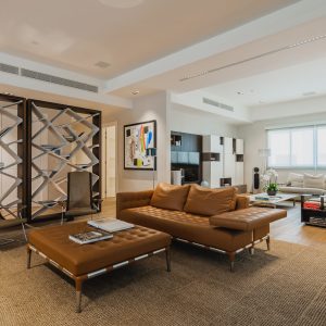 living room and family room